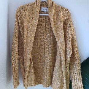 Anthropologie Yellow Cardigan